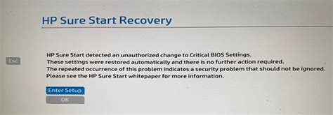 hp startup error fix